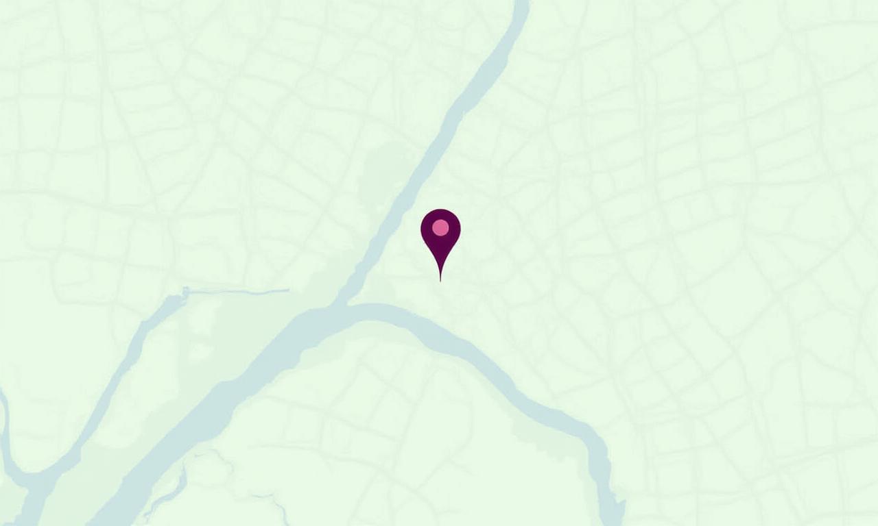 Illustration of London map with Olympus Interiors location marked with a pin